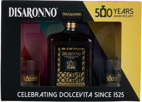 DISARONNO ANNIVERSARY W/ 2 GLASS