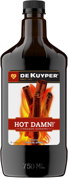 DEKUYPER HOT DAMN CINNAMON SCHNAPPS PET