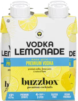 BUZZBOX VODKA LEMONADE COCKTAIL CARTON