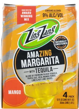 ZING ZANG MANGO MARGARITA 4 PACK RTD