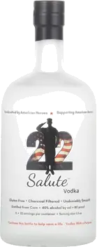 22 SALUTE VODKA SUPPORTING VETS &amp; FIRST