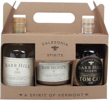 BARR HILL GIN &amp; TOM CAT GIN W/RAW HONEY