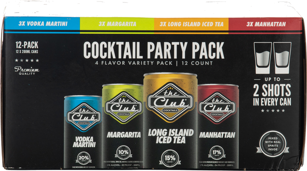 CLUB COCKTAILS 4FL 12PK