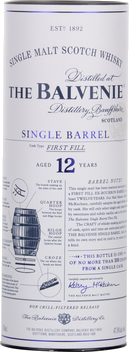 BALVENIE 12YR SINGLE BARREL SINGLE MALT