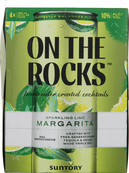 ON THE ROCKS SPARKLING LIME MARGARITA 4P