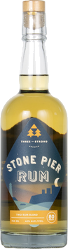 THREE OF STRONG SPIRITS STONE PIER RUM