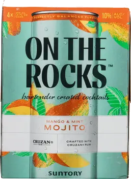 ON THE ROCKS MANGO MINT MOJITO 4PK