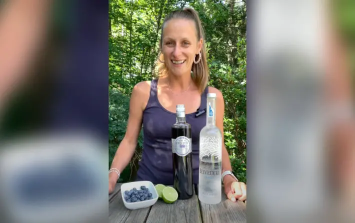 Katya’s Fresh Blueberry Martini