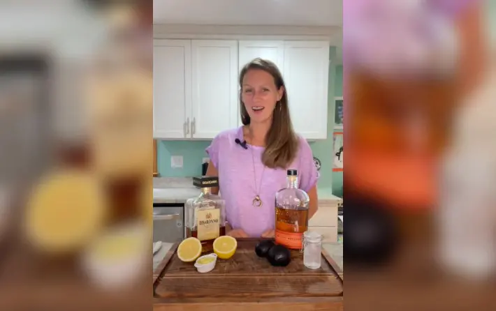 Shake up a Plum Amaretto Sour with Katya.