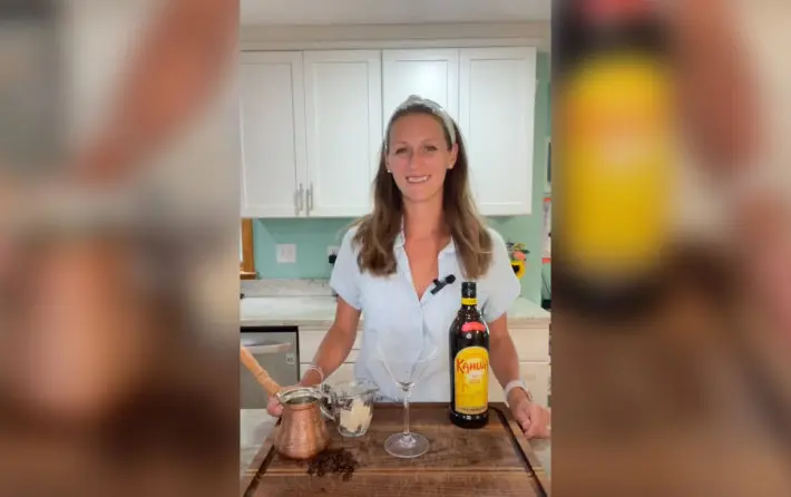 Katya’s making an Affogato cocktail
