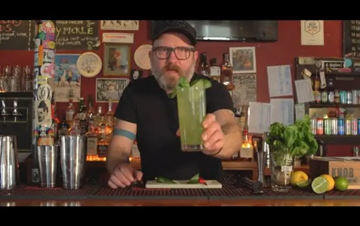 Happy Hour with Spencer Albee - Gin Month - Gin Cucumber Basil Smash