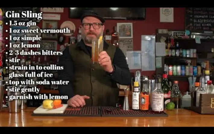 Happy Hour with Spencer Albee - Bitters Month - Gin Sling