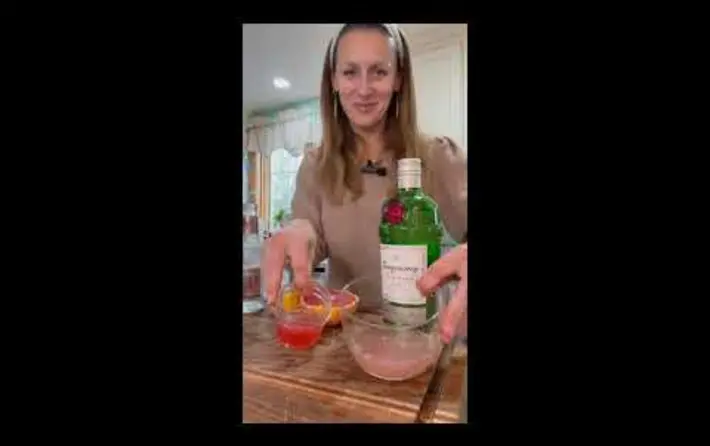 Cocktails with Katya - Blood Orange Grapefruit Fizz
