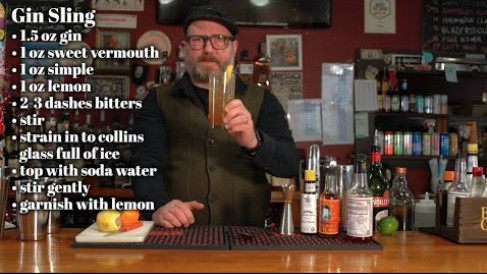 The bitters trend continues! This week on Happy Hour Spencer is mixing up a Gin Sling.