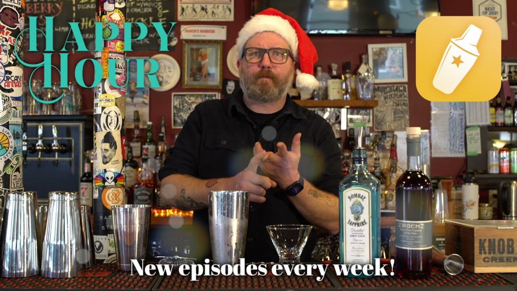 This month, join our friend Spencer Albee for Happy Hour - Holiday Edition! Each week he'll walk us through a different holiday-inspired cocktail which is sure to bring joy and cheer.