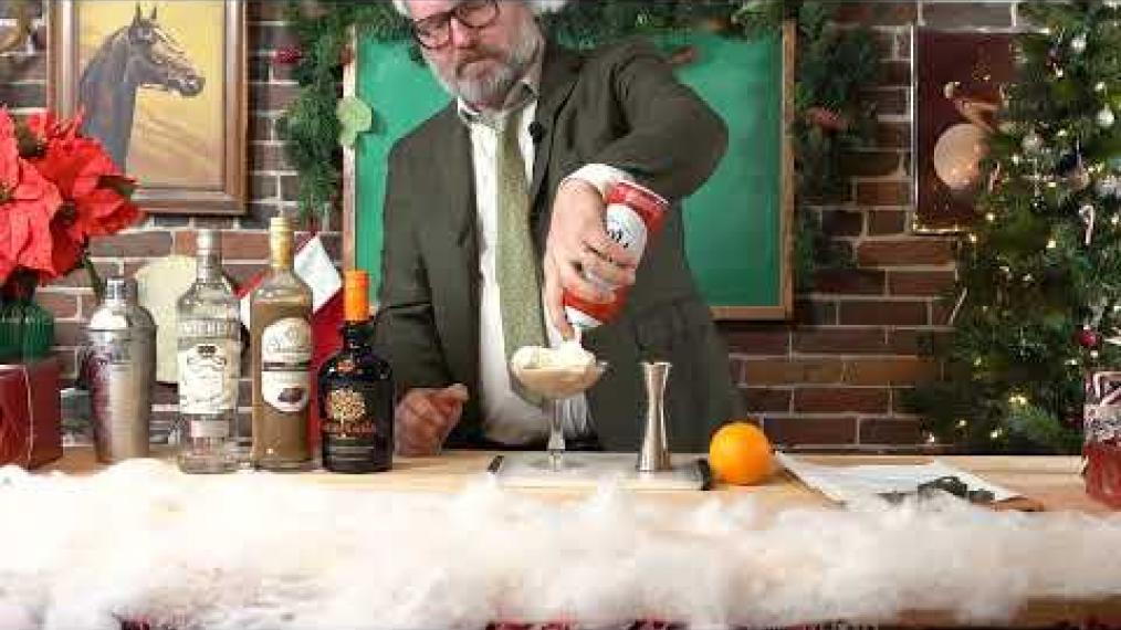 Next in Spencer’s arsenal of holiday cocktails: the Chocolate Orange Martini