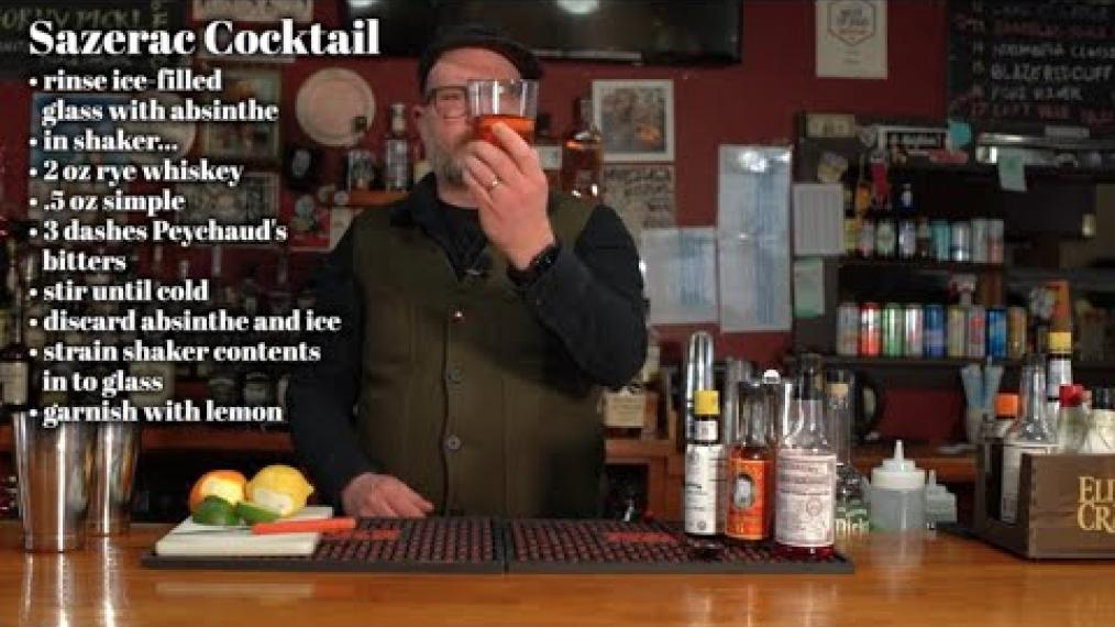 As we round out bitters month, Spencer shows us how to make a Sazerac Cocktail on Happy Hour