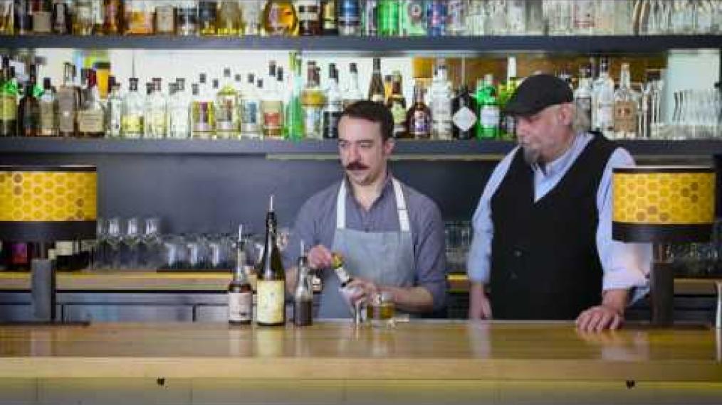 John Myers and John Myers make "the Grand Trunk" with Liquid Riot Fernet Michaud and Old Port Rye Whiskey!