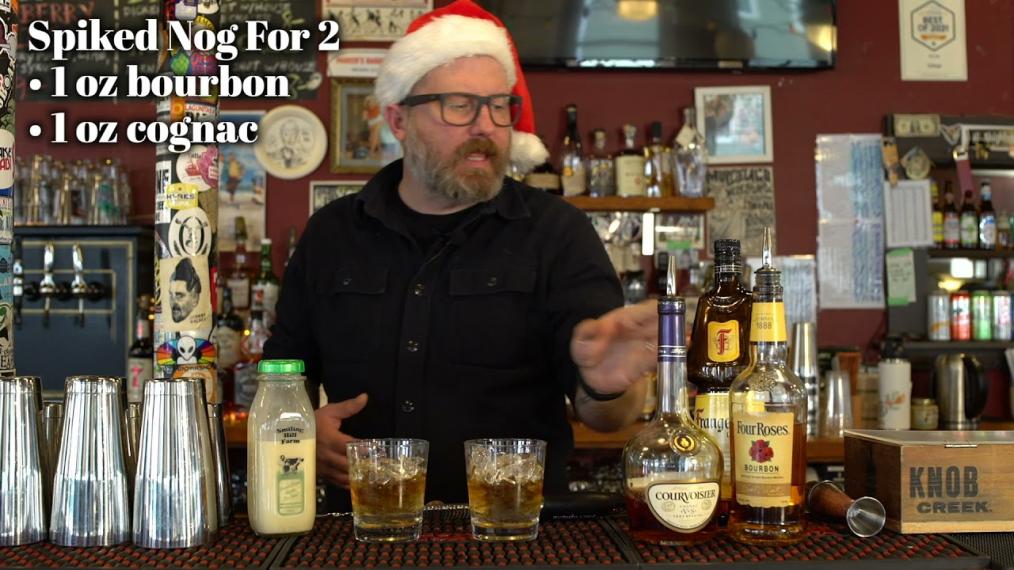 Join our friend Spencer for Happy Hour, Holiday Edition, as he shows us how to make a festive eggnog cocktail. Cheers!