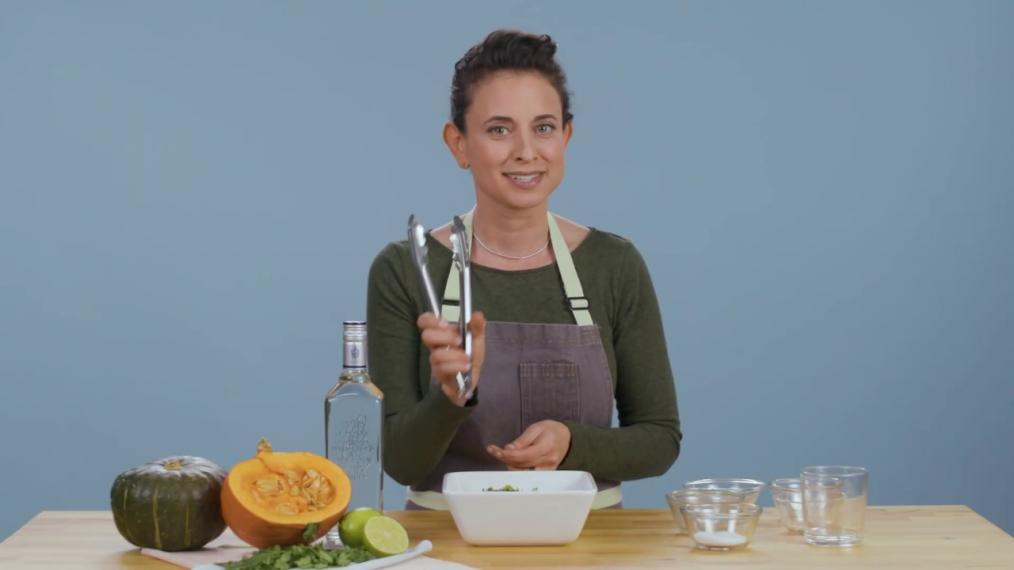 Paired with a pulled rotisserie chicken flavored with tequila, lime and cilantro, this Curry Squash Soup from Chef Amy Kayne is a perfect addition to any cold winter night dinner.