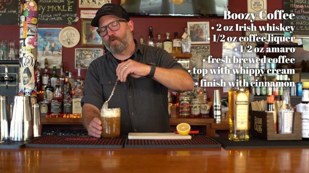 This week on Happy Hour, Whiskey Business Edition, Spencer is showing us how to make his version of an Irish Coffee, the perfect after-dinner cocktail.