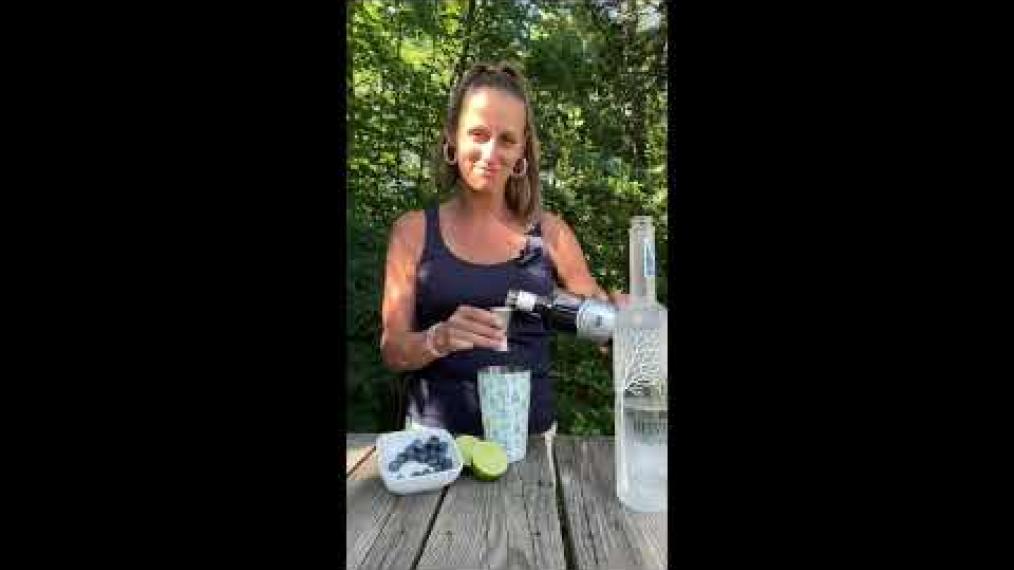 Maine summer in a glass: Katya’s Fresh Blueberry Martini